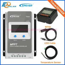 20A контроллер EPEVER EPsolar MPPT солнечный регулятор отслеживания 12 В/24 В Авто Тип ЖК-экран MT50 дистанционный измеритель usb-кабель