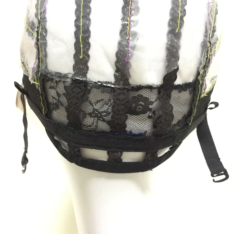 Mesh Front Glueless Lace Wig Cap For Making Wigs With Adjustable Straps Weaving Caps For Women Hair & Hairnets Easycap 6020