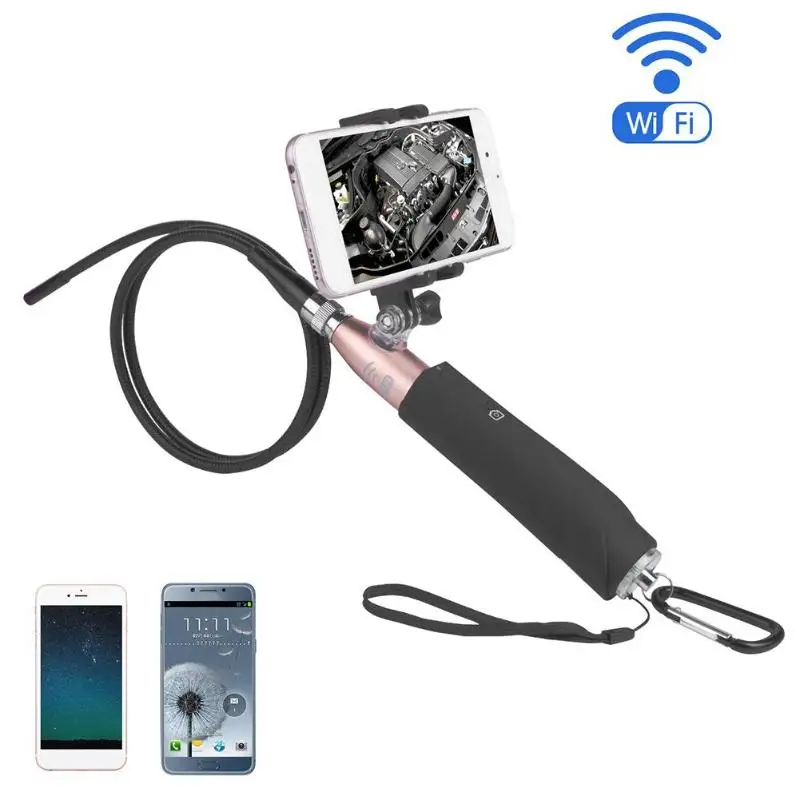 

1Pcs Handheld IP67 Waterproof Wifi 8mm Lens 2MP 720P Endoscope Inspection Camera Video Inspection for Android/iOS/Windows/Phone