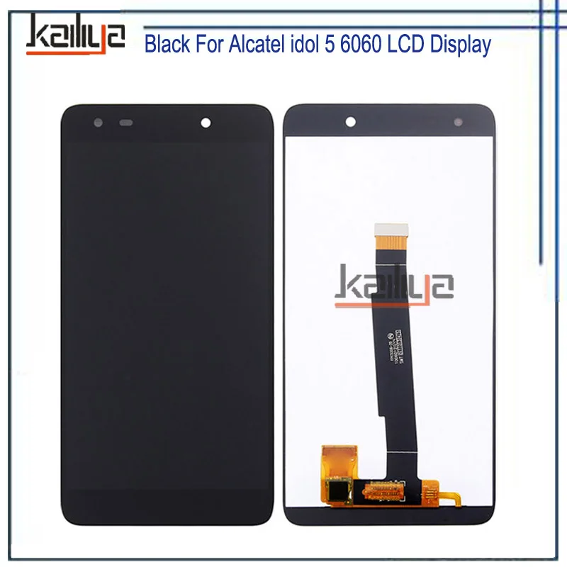 

NEW Black For Alcatel idol 5 6060 LCD Display+Touch Screen Digitizer Assembly Replacement For Alcatel idol 5 6060 Mobile Phones