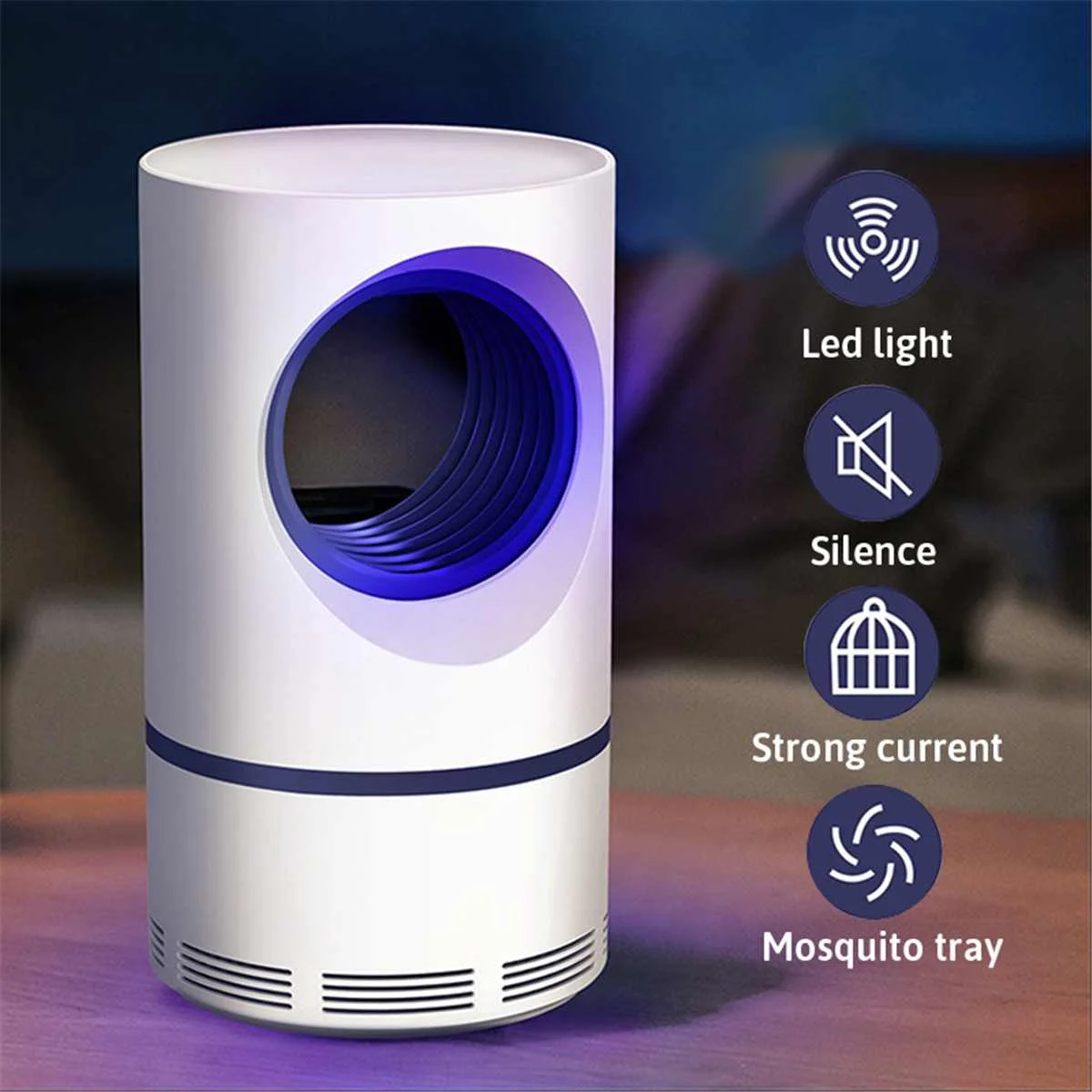 

Led Mosquito Killer Lamp UV Night Light USB Insect Killer Bug Zapper Photocatalyst Mosquito Trap Lantern Indoor Repellent Lamp