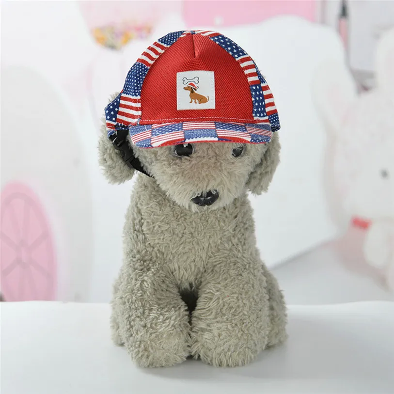 Summer Small Pets Cap Hat Dog Cat Headband Canvas Outdoor Headdress Costumes Hair Band Visor Hat Cat Dog Accessories 40JA14 (3)