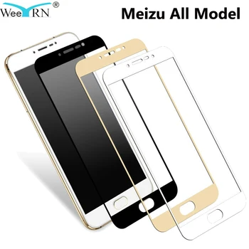

2.5D Full Cover Screen Protector Tempered Glass Meizu M5 Note M5C M5S M6 Note M6S Pro 6 7 Plus Glass Film Meizu 15 Glass