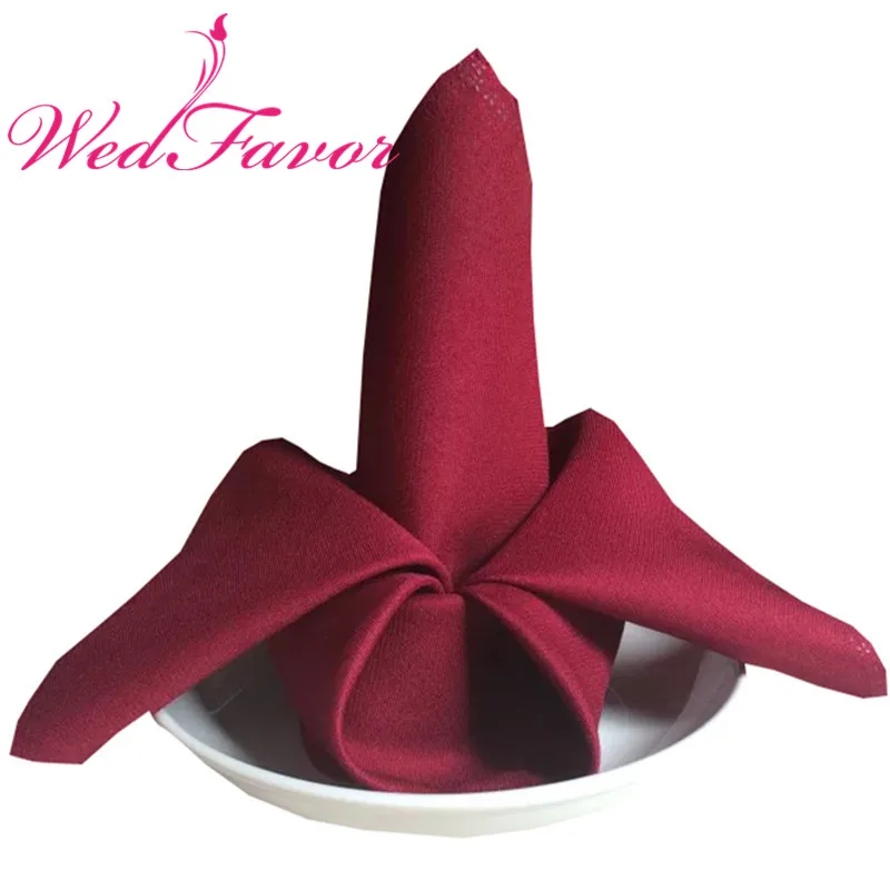 

100pcs 45 x 45cm Plain Polyester Table Napkins Linen Napkins Dinner Cloth Napkins For Hotel Banquet Wedding Decoration