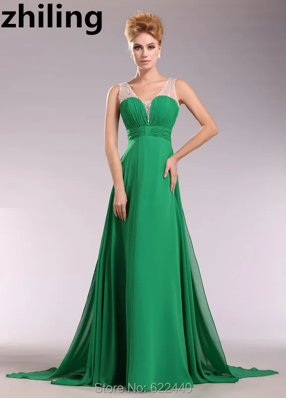 Green Bridesmaid Dresses Beaded Maid Of Honor Dresses Formal Party ...