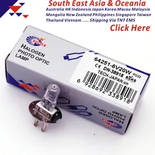 DN-38918 64251 hlx 6V 20W hlx64251 6V20W PG22 фото-оптический вольфрамовый галогенный светильник Zeiss ophthamic микроскоп щелевая лампа