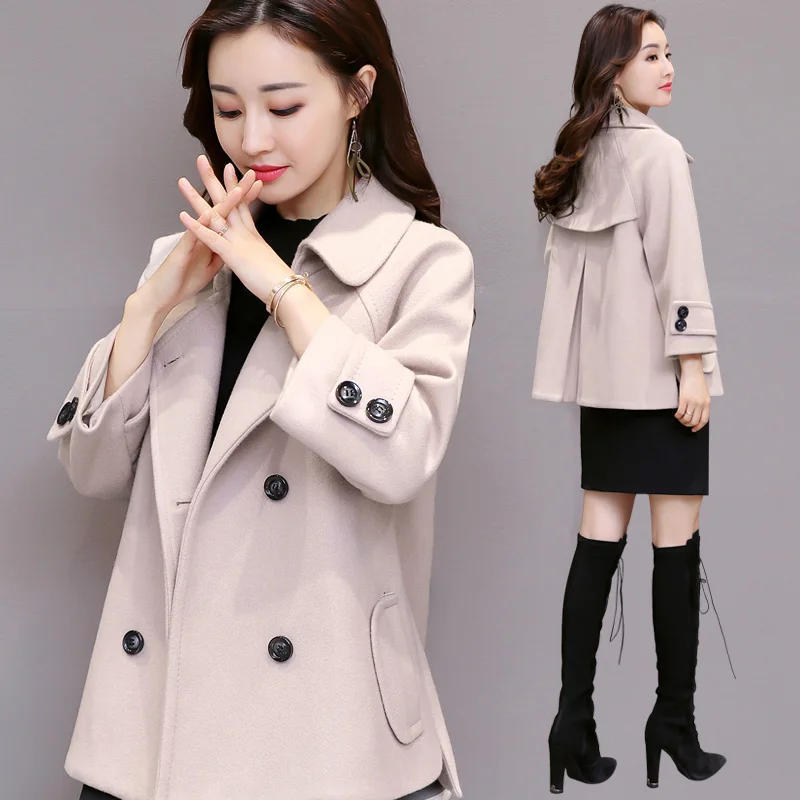 Spring and Autumn and winter high quality women's short coat Slim coat