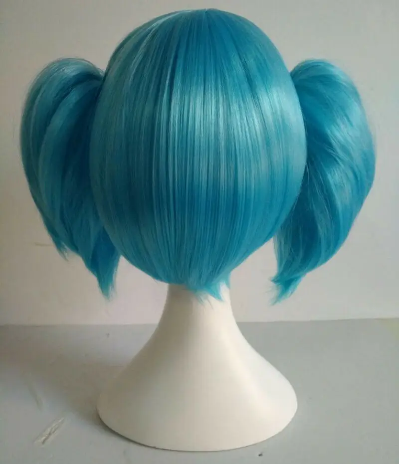 Sally Face Sallyface Sally Cosplay Wig Short Blue Heat Resistant