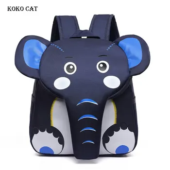 

Children Backpacks Kids 3D Cartoon Animal Elephant Schoolbag Kindergarten Girls Boys School BagsTravel Daypacks Mochila Escolar