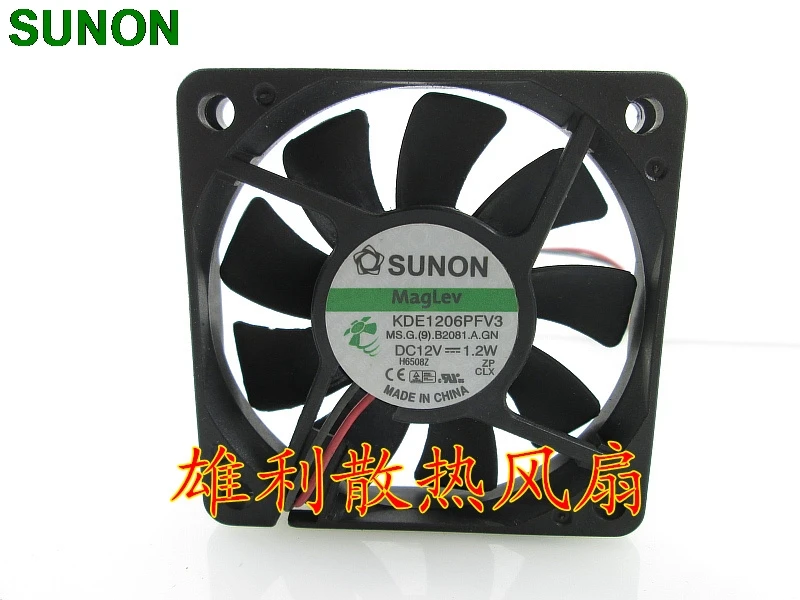 Оригинальный бесщеточный вентилятор постоянного тока для Sunon KDE1206PFV3 1 2 Вт 6 см 6010