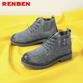 

Ankle Boots Soft Leather Flat Shoes Fashion Vintage Women Comfortable Women Boots Lace Up Soft Leather Classic Shoes