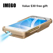 Hot Selling Projector With HDMI Cable Airplay Home Theater Video Projectors Built-in Battery DLP 1400 China Factory For iPhone 8