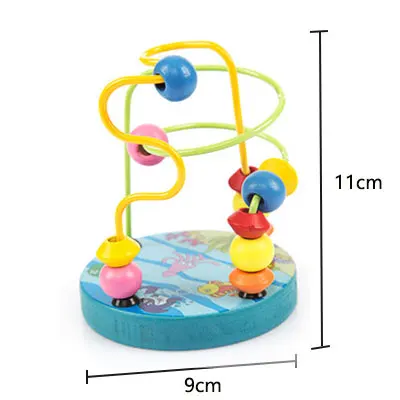 1 шт., Детские Разноцветные деревянные мини-игрушки с бусинами, развивающие игровые Игрушки для маленьких детей, Детские Обучающие инструменты - Цвет: Type C