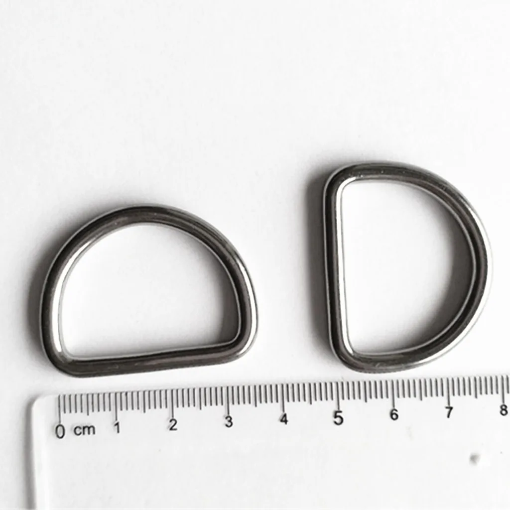 4pcs Diving Scuba D Ring for 1.2\` Webbing Harness Corrosion Resistance 316 Stainless Steel for Industrial Snorkeling Application