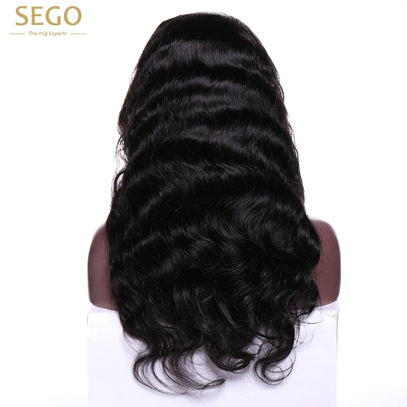 SEGO Pre Plucked 360 Lace Frontal Wig with Baby Hair Brazilian Body Wave 360 Circle Lace Wigs Human Hair Wigs for Black Women