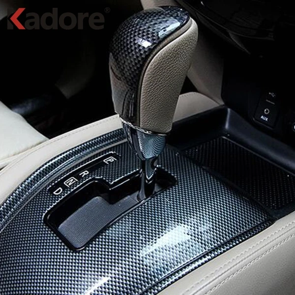 

For Nissan X-trail X trail T32 2014-2019 Rogue 2014-2016 Carbon Fiber Car Styling Gear Shift Head Sticker Trim Accessories