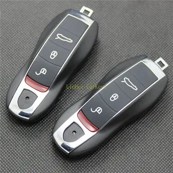

PINECONE for PORSCHE MACAN 911 BOXSTER CAYMAN CAYENNE PANAMERA Remote Key 3 Buttons Remote Blank Key Shell 1 PC With Uncut Blade