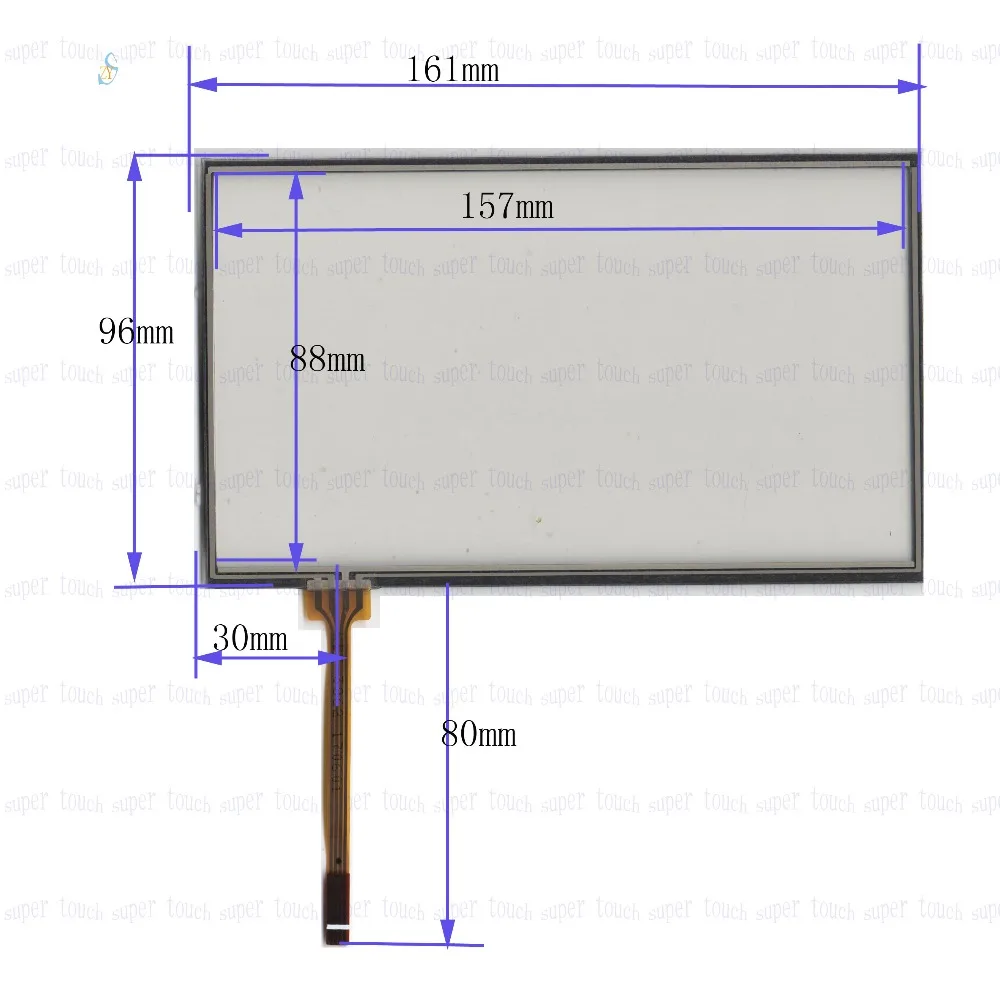 

ZhiYuSun KDT-3862 7 inch Touch Screen panels 161mm*96mm 4 wire resistive Touch Panel FOR GPS Touchsensor 161*96