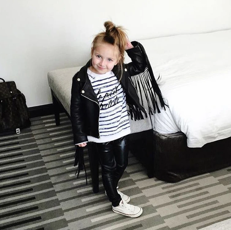 Jaquetas para Meninas do Bebê Cabolsa de Couro do Plutônio Jaqueta para Meninas Moda Primavera Jaqueta Borla Crianças Outerwear Cabolsa Outono Roupas 7 jacket for baby girl