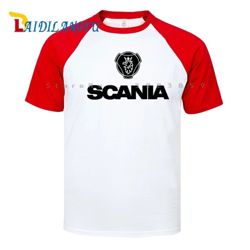 

New Men t shirts fashion Saab SCANIA cotton O-collar men's Raglan-sleeved men's T-shirt men's T-shirt wholesale