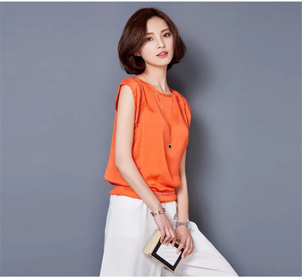 Big Size M-3XL Luxury Chiffon Tank Top For Women Summer Fashion Crop Tops Women\'s Sleeveless Tank Vest Tops Lady Sexy Camis (26)
