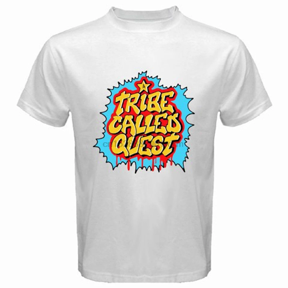 Новое племя под названием QUEST ATCQ Q-TIP рэп хип хоп мужская белая футболка Размер