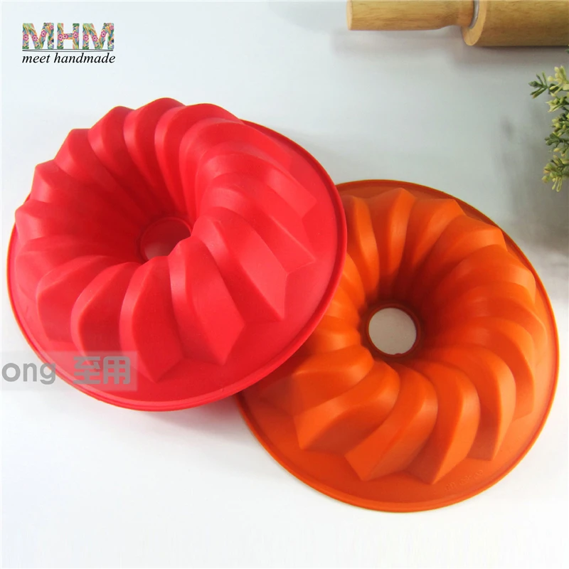 3D Спиральная форма формы силиконовая форма для торта для выпечки муссов сковорода десерт торт инструменты для украшения