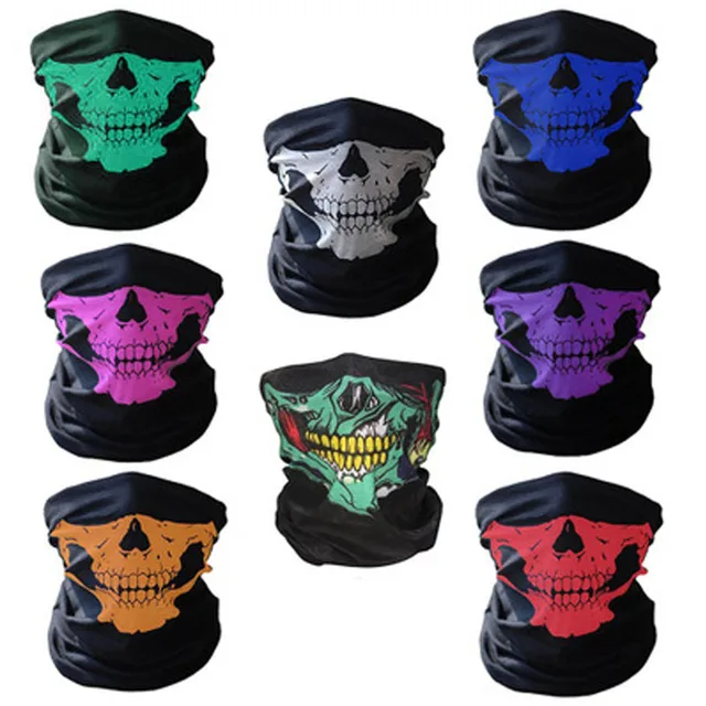 Motorcycle Mask Skull Ghost Maske Biker Motor Face Shield Windproof Outdoor Face Masks Scarf Handsome Unisex Mask