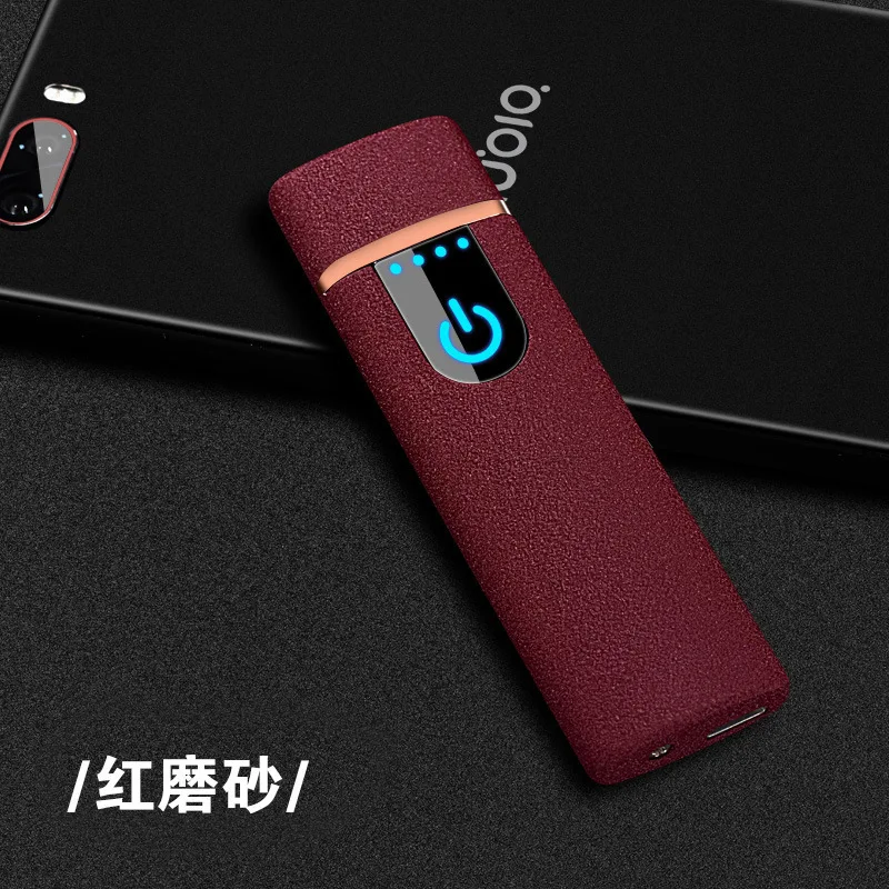 2019 новая Сенсорная Электронная USB светодиодная Зажигалка металлическая