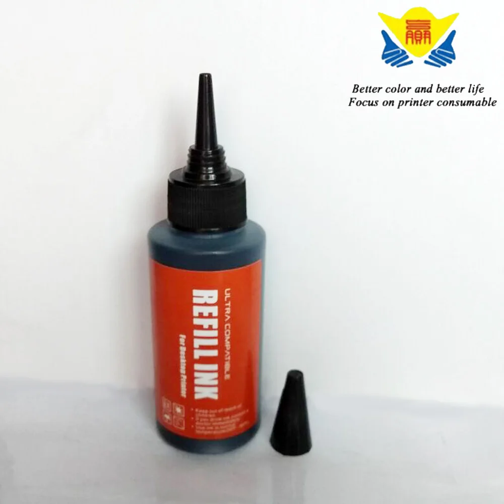

JIANYINGCHEN 100ml*1 universal dye ink compatible for Brother for CANON for Epson for HP for Samsung inkjet printer promotion