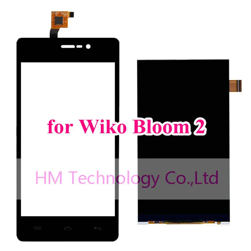 Черный TP / для Wiko Bloom2 цветение 2 4.7 &quot сенсорный экран планшета стекло жк-датчик