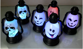 

2020 Top Fashion New Horror Funny Toys Halloween Flash Lantern Light The Lamp Ghost Head Led Lights Decoration Bar Props 2020