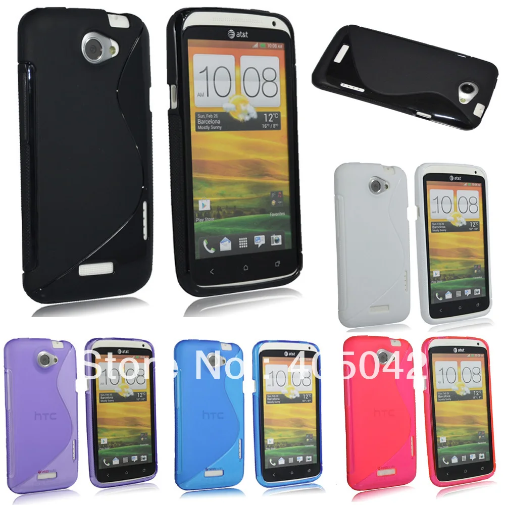 Piece Clear Soft Tpu S-line Curve Skin Cover Case For Htc One X Black Blue Pink Purple White - Phone Cases & Covers - AliExpress