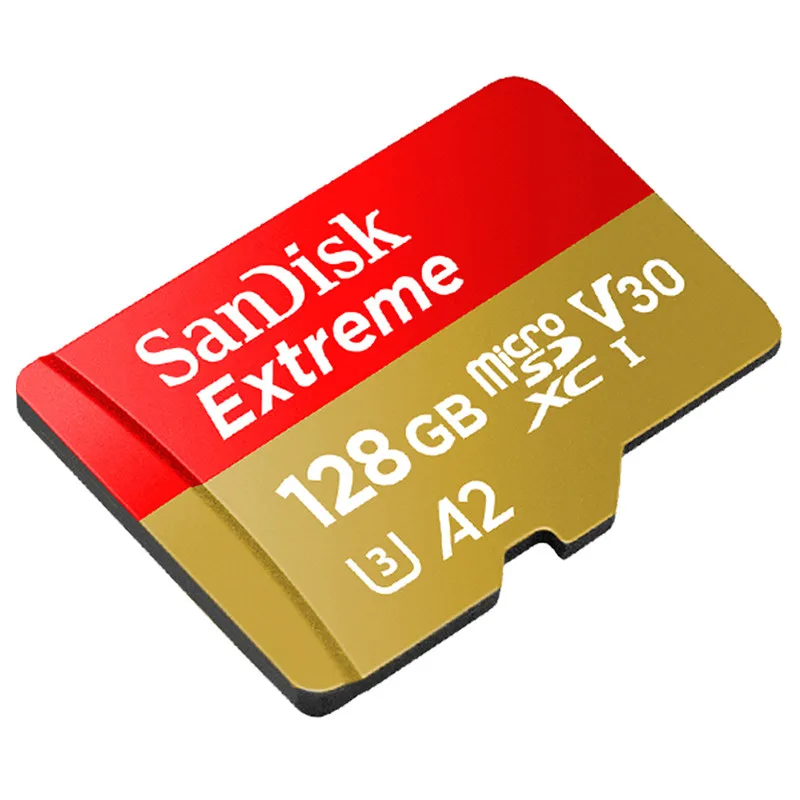 Карта памяти SanDisk MicroSD 16 ГБ 32 ГБ 64 Гб 128 ГБ 256 Гб 400 ГБ 512 Гб MicroSD U3 A2 V30 TF карта cartao de memoria - Емкость: 128GB