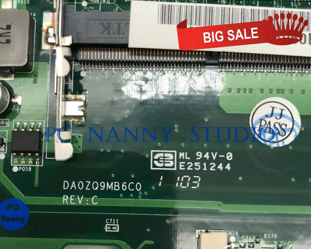 Mbnbp06002 para Acer Pcnanny Aspire Portátil Placa-mãe Da0zq9mb6c0 Hm55 Ddr3 Testado 4738 4738z - Imagem 4