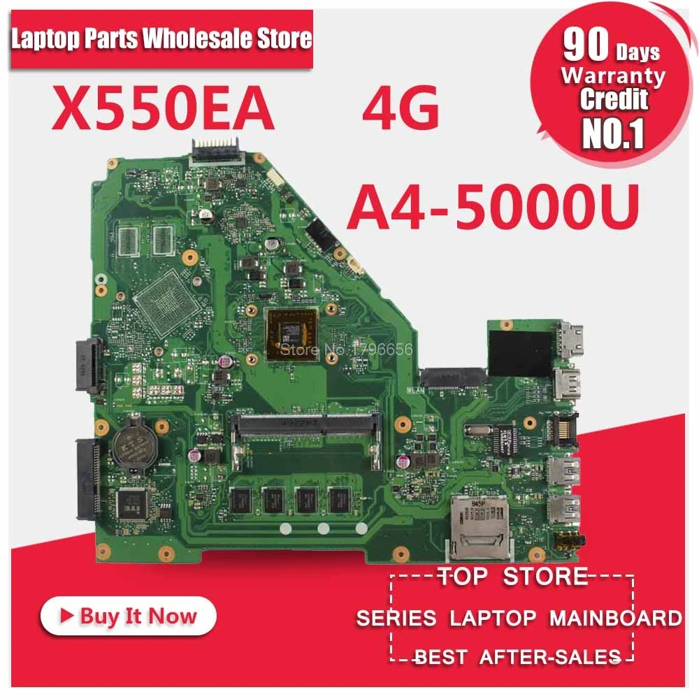 Original X550 X550E X550EA X552E X552EA motherboard X550EP Mainboard A4-5000 Processor 4G memory on board test ok Original X550 X550E X550EA X552E X552EA motherboard X550EP Mainboard A4-5000 Processor 4G memory on board test ok