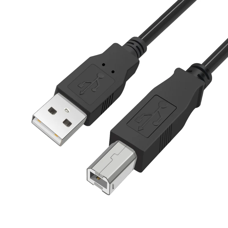 

USB 2.0 Printer Cable Type A Male to B Male Scanner Sync Data Cable 1.5M for Laser Inkjet Printer Duplicating Machine HP Canon
