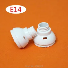 10 шт./лот, DIY части led e14 лампа держатель пластиковых деталей