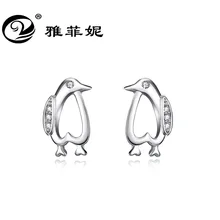 Новые серьги, серебро 925 микро контракт мода Пингвины серьги шнек amazon желаю популярный стиль продает