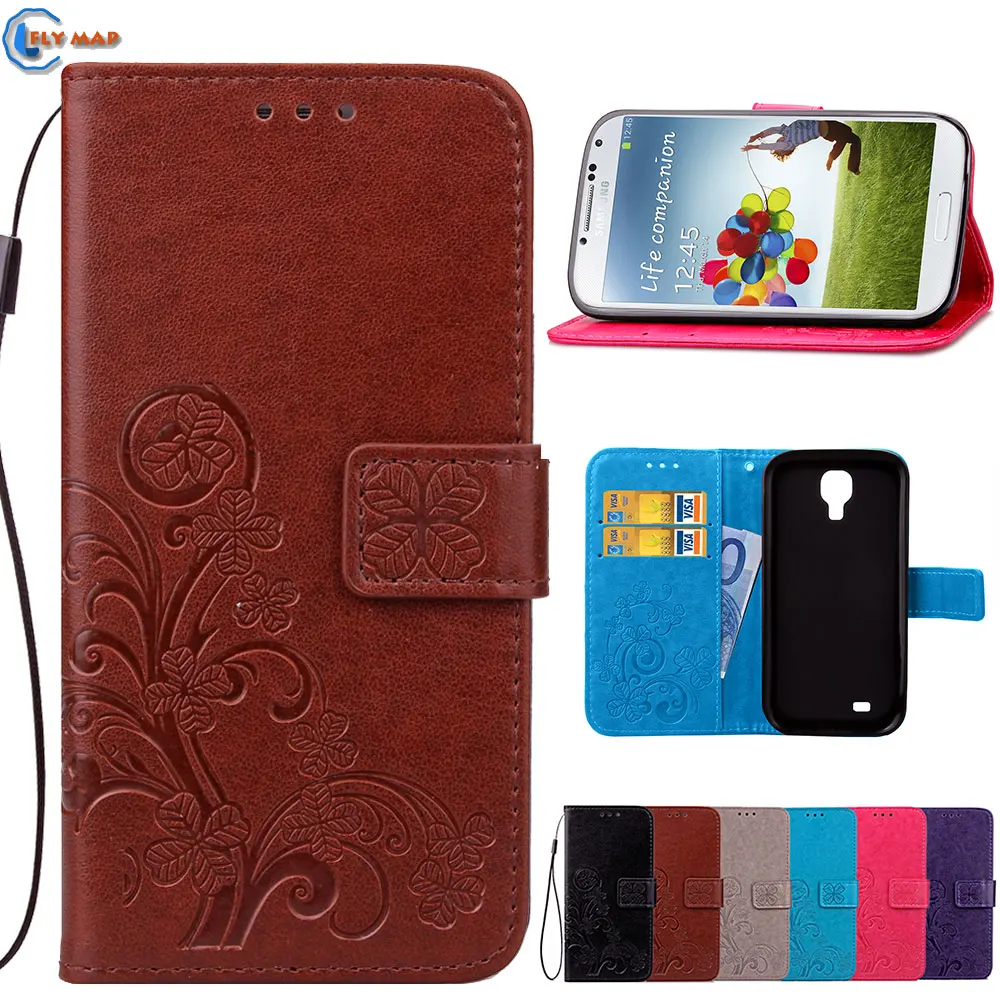 Coque Case For Samsung Galaxy S4 S 4 I9505 I9506 I9515 GT-I9500 GT-I9505 GT-I9506 GT-I9515 Flip Wallet Phone Leather Cover Box | Мобильные