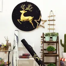 Рождественский олень 3D круглые коврики ковер в детской комнате купальный ковер спальня ковриком 60*60 80*80 100*100 компьютер коврик