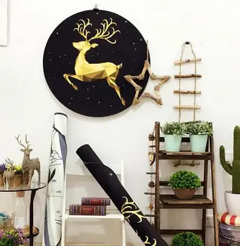 

Christmas deer 3D round area rugs carpet kids room bathing rug bedroom mat non-slip 60*60 80*80 100*100 computer mat