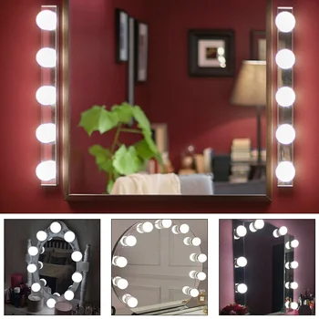 

3Colors Light Professional Mirror Lights Kit for LED Mirror Lights Dimmable Lights for Table Set Dressing Room