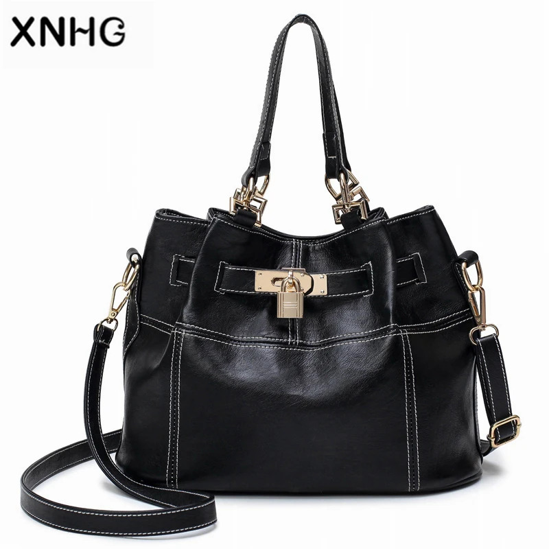 Fashion Women Bucket Bag ladies PU Leather Crossbody Messenger Shoulder