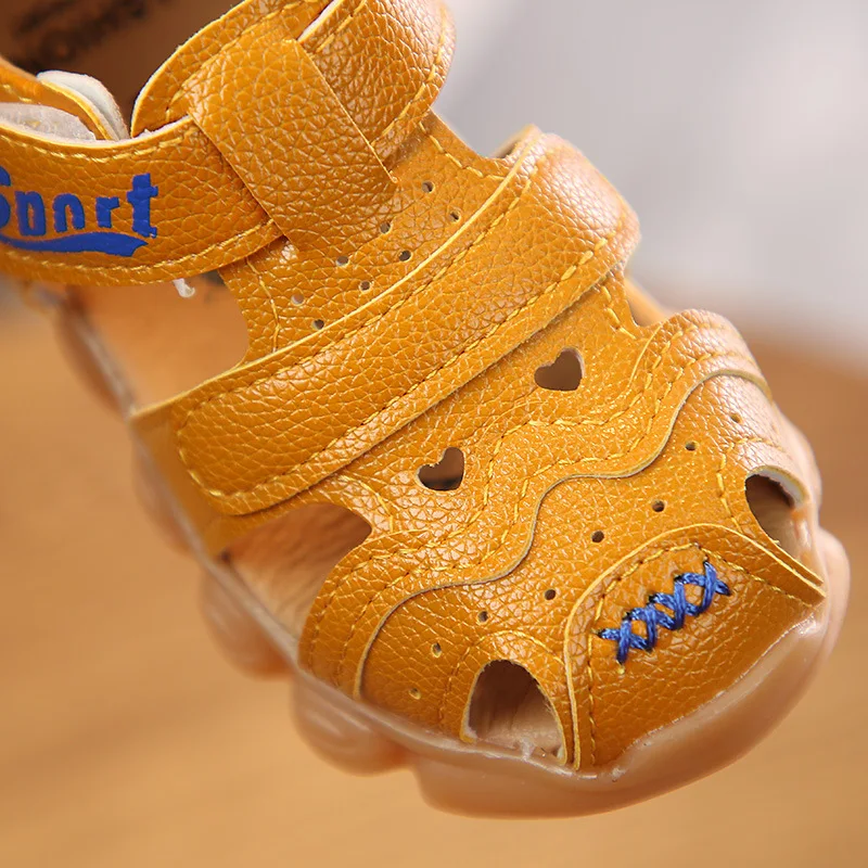Quality Leather Sandals Boys Roman Kid Girl Sandals Summer Children Shoes Cover Toe Sport Style Beach Sandals For Toddler Boys
