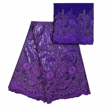 

African lace fabric Bazin Riche Getzner 2019 Bazin Lace Fabric High Quality African Lace Materials For Wedding dress ky11-17