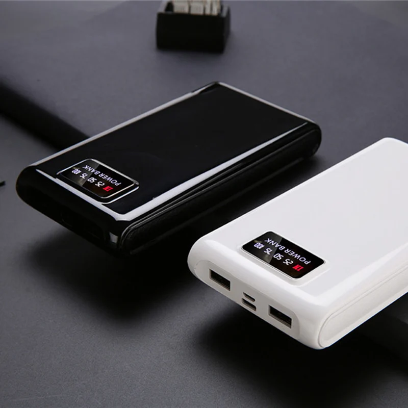 5 V двойной USB 6*18650 блок питания зарядное устройство для мобильного телефона чехол для huawei Xiaomi