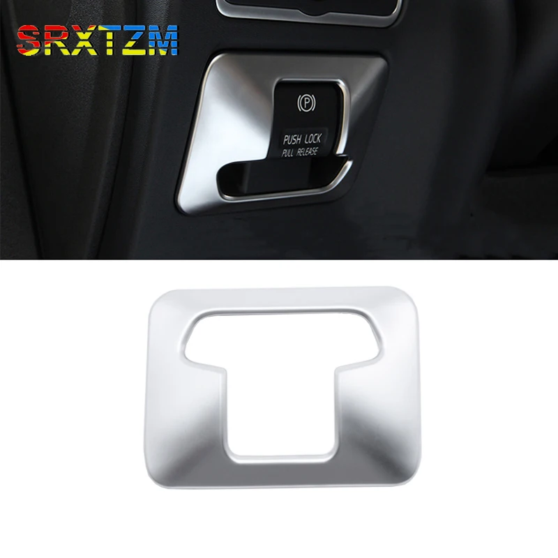 

SRXTZM Car-Styling ABS Chrome Plated Electronic Handbrake Button Panel Trim Cover for Volvo XC60 V60 XC70 S60 S80 2010-2014 1pcs