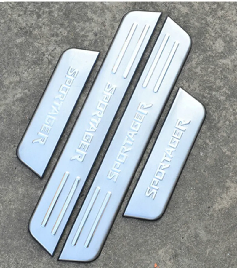 

Free Shipping Stainless Steel Door Cross Scuffing Board For KIA Sportage R 2011 2012 2013 2014 2015