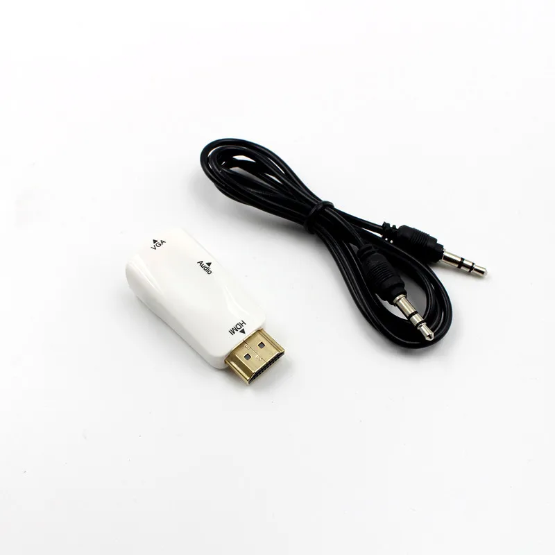 HDMI TO VGA мужчинами конвертер с аудио кабель для ПК ТВ